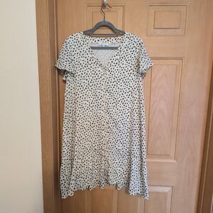 Polka Dot V-Neck Dress